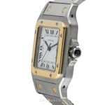 Cartier Santos 2961 (1986) - White dial 29 mm Gold/Steel case (5/8)