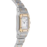 Cartier Santos Galbée 1567 (1996) - White dial 24 mm Gold/Steel case (5/8)