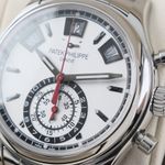 Patek Philippe Annual Calendar Chronograph 5960/1A-001 (2017) - Zilver wijzerplaat 41mm Staal (5/8)