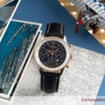 Breitling Montbrillant H41330 (2000) - Black dial 38 mm Yellow Gold case (1/8)