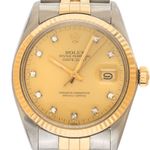 Rolex Datejust 36 16013 (1982) - Champagne dial 36 mm Gold/Steel case (1/8)