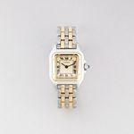 Cartier Panthère 1120 (Unknown (random serial)) - White dial 22 mm Gold/Steel case (1/8)