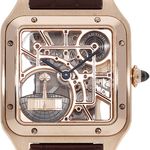 Cartier Santos Dumont WHSA0030 (2025) - Transparent dial 23 mm Rose Gold case (1/5)