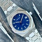 Audemars Piguet Royal Oak 14790 (2001) - Blauw wijzerplaat 36mm Staal (5/8)