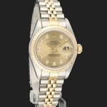 Rolex Lady-Datejust 69173 (1994) - Champagne dial 26 mm Gold/Steel case (4/8)