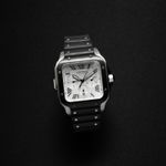 Cartier Santos WSSA0017 (Onbekend (willekeurig serienummer)) - Wit wijzerplaat 43mm Staal (2/5)