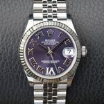 Rolex Datejust 31 278274 (2024) - Purple dial 31 mm Steel case (1/8)
