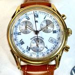 Maurice Lacroix Les Classiques Chronographe 04663 (1995) - White dial 39 mm Gold/Steel case (1/8)