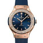 Hublot Classic Fusion Blue 565.OX.7180.RX.1204 (2024) - Blauw wijzerplaat 38mm Roségoud (2/3)