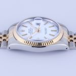 Rolex Datejust 36 16233 (1988) - White dial 36 mm Gold/Steel case (6/8)