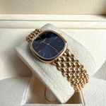 Patek Philippe Golden Ellipse 3738 (1987) - Blue dial 35 mm Yellow Gold case (6/14)