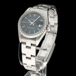 Rolex Oyster Perpetual Lady Date 69240 (1996) - Blue dial 26 mm Steel case (2/7)