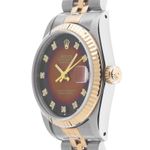 Rolex Datejust 31 68273 (1988) - Red dial 31 mm Gold/Steel case (4/8)