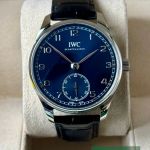 IWC Portuguese Automatic IW358305 (2020) - Blauw wijzerplaat 40mm Staal (2/7)