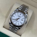 Rolex Datejust 41 126334 (2022) - Wit wijzerplaat 41mm Staal (8/8)