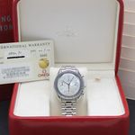 Omega Speedmaster Date 3502.71 (2002) - Pearl dial 39 mm Steel case (3/8)