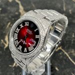 Rolex Datejust 41 126300 (2021) - Rood wijzerplaat 41mm Staal (5/8)