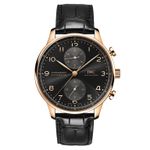 IWC Portuguese Chronograph IW371625 (2024) - Zwart wijzerplaat 41mm Roodgoud (1/1)