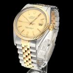 Rolex Datejust 36 16013 (1988) - Champagne dial 36 mm Gold/Steel case (2/8)