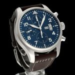 IWC Pilot Chronograph IW377706 (2014) - Blue dial 43 mm Steel case (3/8)