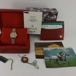 Rolex Lady-Datejust 69173 (1991) - Grey dial 26 mm Gold/Steel case (8/8)