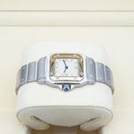 Cartier Santos Galbée 1567 (Unknown (random serial)) - White dial 24 mm Gold/Steel case (4/8)