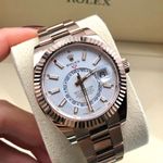 Rolex Sky-Dweller 326935 (2021) - Wit wijzerplaat 42mm Roségoud (4/8)