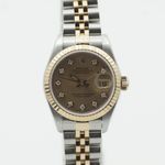 Rolex Lady-Datejust 69173 (1988) - Champagne dial 26 mm Gold/Steel case (2/8)