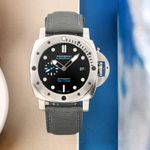 Panerai Luminor Submersible PAM01229 (Onbekend (willekeurig serienummer)) - Zwart wijzerplaat 44mm Staal (1/8)