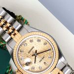 Rolex Lady-Datejust 79173 (2001) - Champagne wijzerplaat 26mm Goud/Staal (4/8)