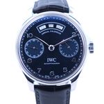 IWC Portuguese Annual Calendar IW503502 (2020) - Blue dial 44 mm Steel case (1/1)