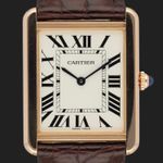 Cartier Tank Solo W5200025 (2018) - Silver dial 35 mm Rose Gold case (3/8)