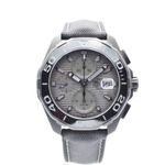 TAG Heuer Aquaracer 300M CAY218B.FC6370 (2023) - Grey dial 43 mm Titanium case (1/7)