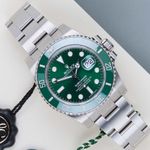 Rolex Submariner Date 116610LV (2019) - Groen wijzerplaat 40mm Staal (1/8)