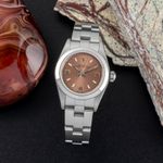 Rolex Oyster Perpetual 76080 (1999) - Roze wijzerplaat 24mm Staal (1/8)