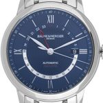 Baume & Mercier Classima M0A10483 (2021) - Blauw wijzerplaat 42mm Staal (1/7)