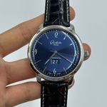 Glashütte Original Sixties Panorama Date 2-39-47-06-02-04 (2024) - Blauw wijzerplaat 42mm Staal (7/8)