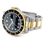 Rolex GMT-Master II 16713 (1989) - Black dial 40 mm Gold/Steel case (4/8)