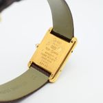 Cartier Tank Vermeil 366001 (Unknown (random serial)) - Yellow dial 20 mm Silver case (7/8)