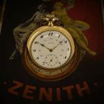 Zenith Pocket watch Unknown (1910) - Silver dial 49 mm Yellow Gold case (1/8)