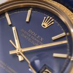 Rolex Datejust 1611 (1970) - Blauw wijzerplaat 36mm Geelgoud (4/8)