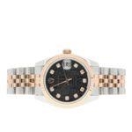 Rolex Datejust 31 178271 (2005) - Black dial 31 mm Gold/Steel case (6/8)