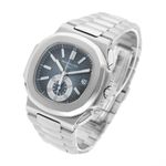 Patek Philippe Nautilus 5980/1A-001 (2009) - Blue dial 41 mm Steel case (2/5)