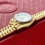 Rolex Lady-Datejust 69178G (1993) - Silver dial 26 mm Yellow Gold case (8/8)