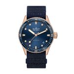 Blancpain Fifty Fathoms Bathyscaphe 5000-36S40-NAOA (2024) - Blue dial 44 mm Rose Gold case (1/1)