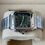 Cartier Santos WSSA0062 (2024) - Green dial 40 mm Steel case (4/7)