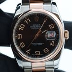 Rolex Datejust 36 116201 (Onbekend (willekeurig serienummer)) - Zwart wijzerplaat 36mm Goud/Staal (5/8)