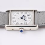 Cartier Tank 2414 (1990) - White dial 26 mm Silver case (4/7)