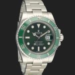 Rolex Submariner Date 116610LV (2016) - Green dial 40 mm Steel case (4/8)