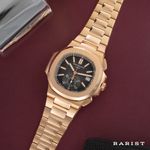 Patek Philippe Nautilus 5980/1R-001 (Unknown (random serial)) - Black dial 41 mm Rose Gold case (7/7)
